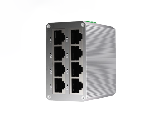 สวิตช์อุตสาหกรรม 8 พอร์ต Gigabit 10/100/1000 Mbps รองรับ DC9-57V ติดตั้งบนราง DIN