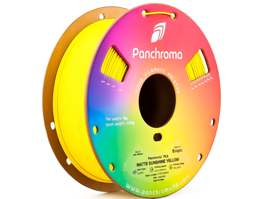 Panchroma PLA Matte Sunshine Yellow Panchroma PLA Filament Matte Sunshine Yellow 1KG เส้นพลาสติกเครื่องพิมพ์ 3D สีเหลืองด้าน