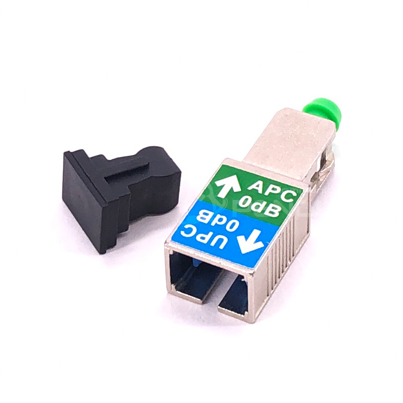 Adaptateur Fibre SC/APC Mâle Vers LC/APC Femelle - Monomode 9/125um - Cœur Céramique Haute Précision