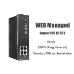 Gigabit Industrial L2 Managed Switch 4 Port + 4 SFP (WEB Configuration)