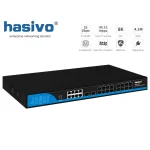 Gigabit Fiber Optic SFP Switch 18 Port + 8 Gigabit Ethernet (Built-in Power Supply 2 ตัว)