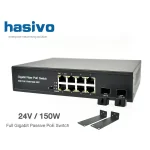 Full Gigabit Passive PoE Switch 8 Port + 2 SFP (150W) hasivo S1200P-8G-2S-24