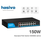 Hybrid AI PoE Switch 16 Port (100M) + 1 GE + 1 COMBO
