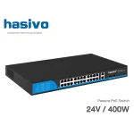 24V Passive PoE Switch 24 Port + 2 Gigabit Uplink (COMBO) 400W | hasivo รุ่น S5800P-24F-2TC-FB(24)