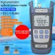 เครื่องวัดกำลังแสงไฟเบอร์ออปติก รุ่น AUA-Y710A ช่วงการวัด -70 ถึง +10 dBm พร้อมไฟฉาย LED ใช้งานสะดวกในที่มืด ใช้พลังงานจากถ่าน AA เพียง 2 ก้อน