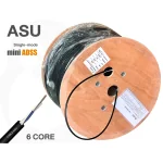 สายไฟเบอร์ออปติก asu (mini ADSS) 6 คอร์ ม้วน 1000 เมตร