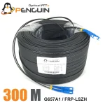 สายไฟเบอร์ออฟติก 2 CORE SC/UPC ม้วน 300 เมตร (สลิงฝอย 0.4*7)