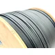 สายไฟเบอร์ออปติก 2 คอร์ Single-mode (9/125um) ขนาดม้วน 1000 เมตร หุ้มด้วย FRP-LSZH พร้อมสลิงฝอย เพิ่มความทนทาน