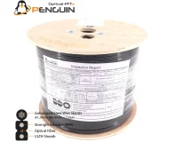 สายไฟเบอร์ออปติก 4 คอร์ ม้วน 1000 เมตร (FRP-LSZH) สลิงฝอย 0.4*7