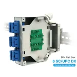 Din Rail Terminal Box 6 SC (Duplex) 12 คอร์ ยึดรางปีกนก
