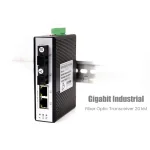 Gigabit Industrial Fiber Optic Transceiver 2 GE + 2 SC (20KM)