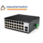 Full Gigabit Industrial Switch (สวิตช์อุตสาหกรรม) 24 Port + 2 SFP