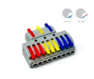 DF-93 ขั้วต่อสายไฟ เข้า 3 ออก 9 (0.08 - 4.0 mm²)