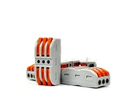 ขั้วต่อสายไฟแบบตรง 3 ช่อง KV-313 รองรับขนาดสายไฟ 0.08-4.0 mm²
